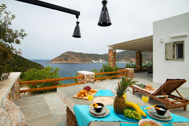 Sea view from Sunset coast house wood