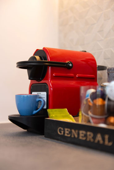 Coffee machine at Sunset coast house Stone